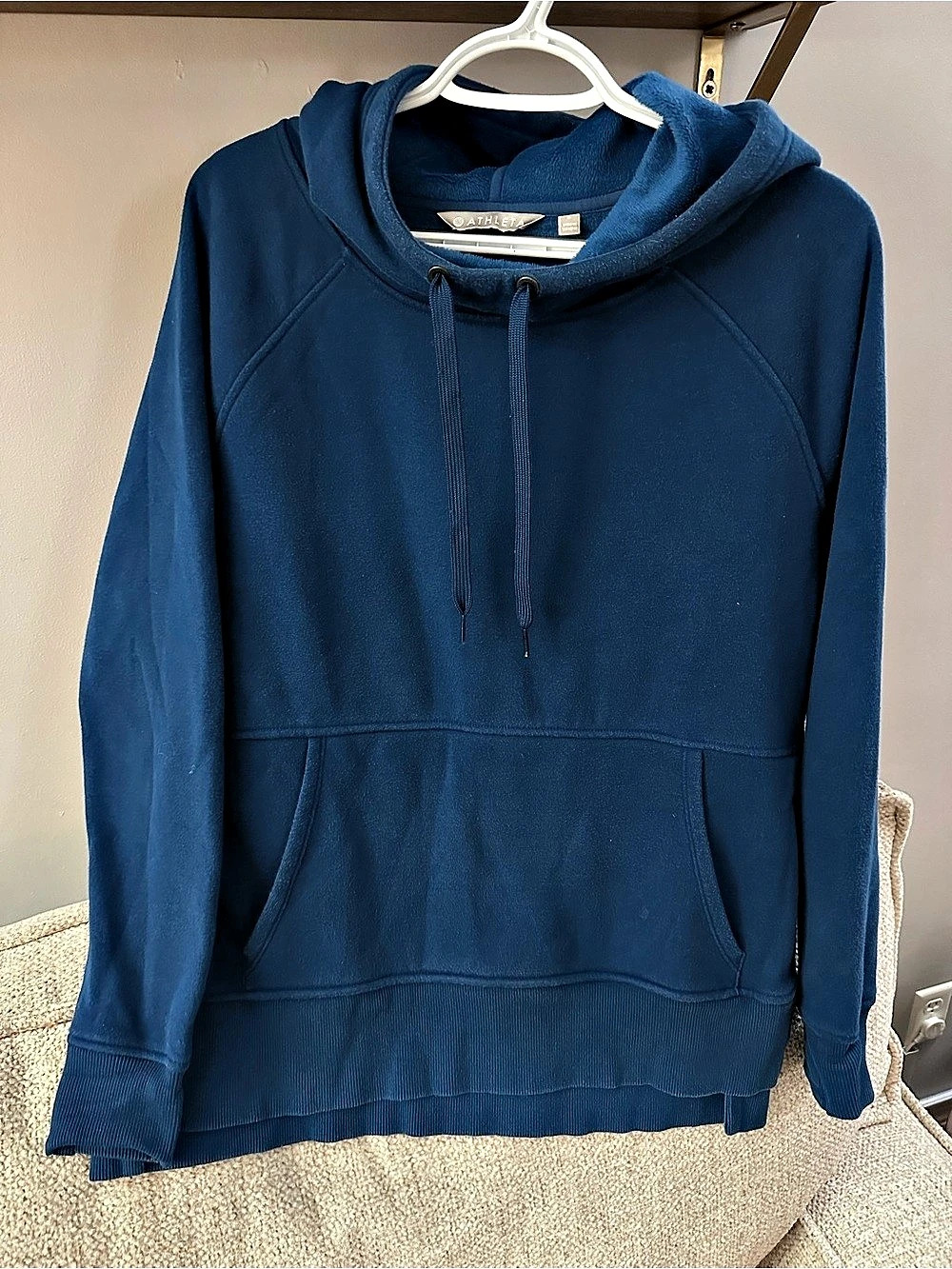 Athleta Uptempo Hoodie Fleece Blue Small